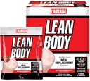 Labrada Lean Body MRP All-In-One Strawberry Meal החלפת Shake, 40g חלבון, Whey בלנדר, 8g Fats EFA & סיבים, 22 ויטמינים ומינרלים, ללא צבע מלאכותי, Gluten Free, (20 Packets)