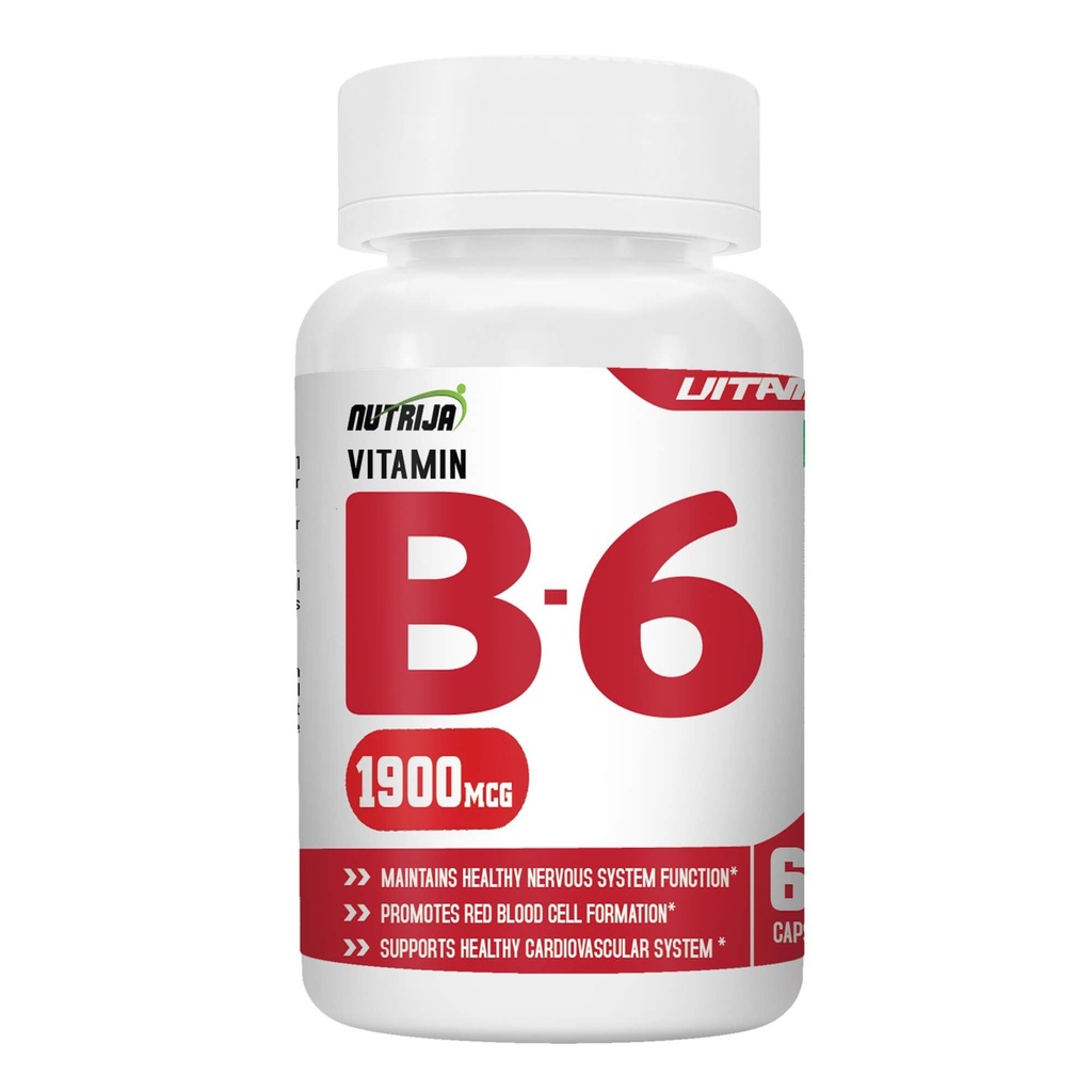 ויטמין B6 קפסולות (60 קפסולות)