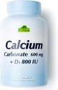 Calcium 600 מ"ג + D3 Dietary תוסף על ידי ALFA ויטמינים - מקדם עצמות בריאות - שיניים בריאות - לב בריא - מערכת העצבים בריאה -100 טבליות