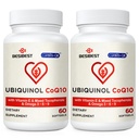 Ubiquinol CoQ10-600 מ"ג-Softgel, Active Coq10 Ubiquinol תוסף עם ויטמין E & אומגה 3, 6, 9, גבוה Absorption-Coenzyme-Q10, Antioxidant Powerful for Energy Production, Tested, 120 Counted, 120