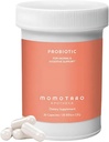 MOMOTARO APOTHECA Organic Probiotics for Women Vaginal & Digestive Supplement, 25 מיליארד CFU - Prebiotics & Lactobacillus Band Supplements - Feminine Healthy Vaginal Odor & פלורה - 30 קפסולות