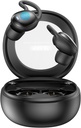 אוזני שינה, Wireless Sleep Earbuds for Side Sleepers, Mini Earbuds for Sleep, Ultra-Thin Bluetooth 5.4 אוזניות, Comfortable Invisible - Black Black Black