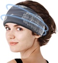 קרימי Migraine Headache Cap, Cooling Gel Headband Wrap Hat Mask, Soothing Ice Pack Head Face Cold Compress for Tension Stress & Hangover