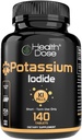 בריאות Dose Potassium Iodide (KI) - 130 מ"ג, 140 טבליות - לטווח קצר הגנה Thyroid, תוסף Iodine & Thyroid בריאות תמיכה. אספקה חודשית מלאה