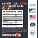 EWise Wellness Creatine Monohydrate Gummies 5000 מ"ג, Chewables for Men & Women, Sugar Free Gummies - 121 Count, Fresh Strawberry