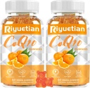 2 PackCOQ10 Gummies - CoQ10 500 מ"ג + אומגה 3 EPA / DHA + Magnesium Glycinate + Zinc Citrate, כדי לתמוך בריאות הלב, ייצור אנרגיה, מערכת החיסון ומינרל Absorption