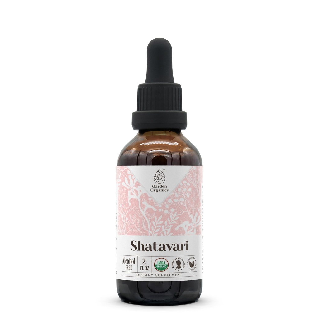 Shatavari USDA אורגני אלכוהול חינם לחלץ | תוספי תזונה, High-Potency Tincture | Natural Certified אורגני Shatavari (Asparagus Racemosus) Dried Root (2 oz)