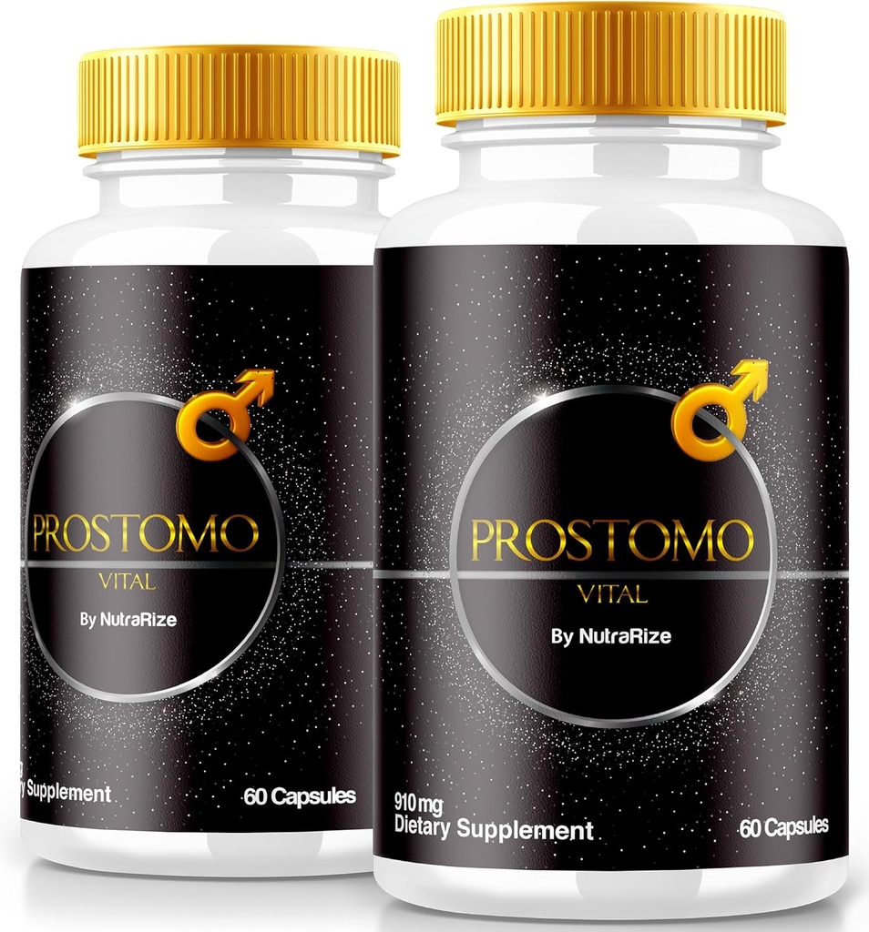 (2 Pack) Prostomo כמוסות - פורמולה רשמית לתמיכה Prostate Heath, כל תוספת טבעית לשליטה רגינה ו-Achieve בסך הכל בריאות, Premium Pros Tomo Pills Review (120 קפסולות)