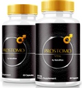 (2 Pack) Prostomo כמוסות - פורמולה רשמית לתמיכה Prostate Heath, כל תוספת טבעית לשליטה רגינה ו-Achieve בסך הכל בריאות, Premium Pros Tomo Pills Review (120 קפסולות)