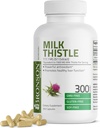 Bronson Milk Thistle 1000 MG Silybum Marianum Antioxidant & Liver Health Support - non-GMO, 300 קפסולות