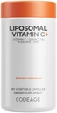 Codeage Liposomal ויטמין C 1500 מ"ג עם Zinc, Elderberry, Citrus Bioflavonoids Grapeפרי, לימון, אבקת אורנג ', Quercetin & Rose HIPS פירות - תוספת טבעונית - Non-GMO, גלולות טבעוניות, 180 קפסולות