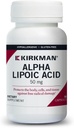 קירקמן - Alpha Lipoic Acid 50 מ"ג - 90 קפסולות - מונעים אנטי-חמצן - מגינים מפני רדיקלים חמורים - Hypoallergenic