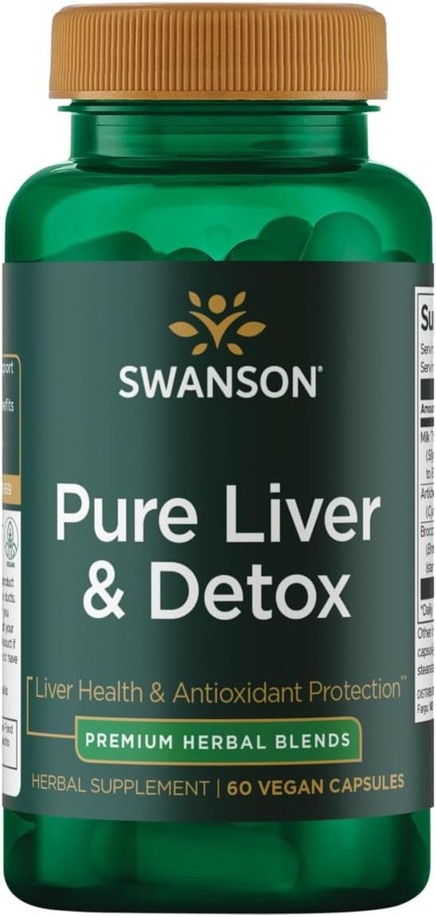 סוונסון Ultra Pure Liver & Detox - 60 קפסולות טבעוניות