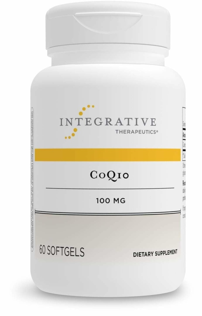 Integrative Therapeutics CoQ10 (100mg) - אנרגיה סלולרית, בריאות הלב והמוח תוספי למבוגרים * - 60 Softgels (60 משרתים)