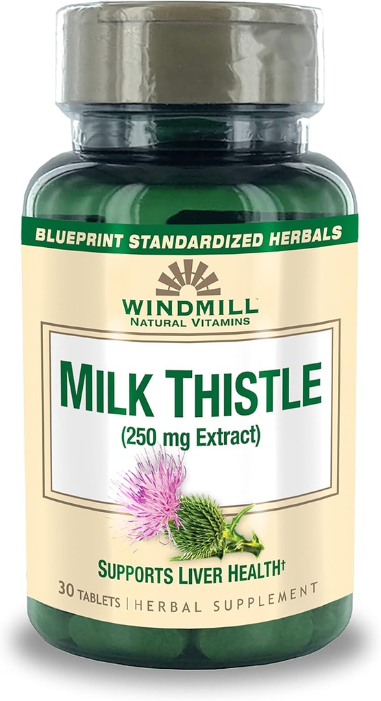Windmill Milk Thistle 250 מ"ג טבליות 30 טבליות