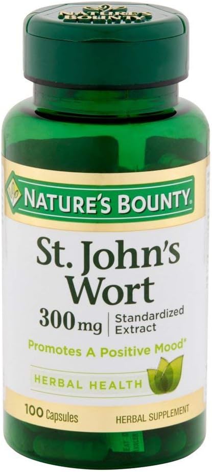 Nature's Bounty St. John's Wort 300 מ"ג קפסולות 100 ea (Pack of 7)