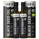 RAWYA שחור Seed שמן - אורגני קר Pressed Nigella Sativa - טורקי מקור - USDA אורגני - תוספת טבעית - Black Cumin Seed שמן - Rich Flavor & High Concentration - 250 מ"ל זכוכית בקבוק - 2 Pack