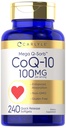 Carlyle CoQ10 100 מ"ג | 240 Softgels | Mega Q-Sorb Coenzyme Q-10 | עם Black Pepper Extract