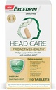 עודף בריאות ראש טיפול Proactive עם Magnesium, Riboflavin, ויטמין B6, Folic Acid ו ויטמין B12, תוספת תזונתית תומכת בריאות ראש ונוחות Daily - 110 הרוזן הרוזן