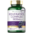 Karlyle Resveratrol תוסף 1800 מ"ג | 180 קפסולות | Non-GMO Glu &ten Free