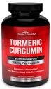 Turmeric Curcumin עם bioPerine Black Pepper לחלץ - 755 מ"ג עבור קפסולה, 120 Veg. קפסולות - GMO חינם Tumeric, סטנדרטי עד 95% Curcuminoids עבור ספוינסיכות מקסימלית