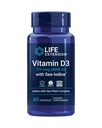 ויטמין D3 עם Sea-IodineTM, 125 mcg (5000 IU) - תמיכה בשומן, בריאות העצם, בריאות Thyroid - 1 Daily, Gluten-Free, non-GMO - 60 קפסולות