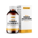 Ferrous Sulfate 325 מ"ג ברזל 65 מ"ג של ברזל אלמנטים על ידי Llorens Care - 6 oz - Carmel Flavor (6 oz, Karamel)