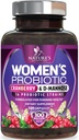 פרוביוטיקה לנשים 60 מיליארד CFU - 16 סטרינס, Prebiotics & Cranberry, PH Balance, Digestive Health, Vaginal & Immune Support, Womens Probiotic for Gut Health, Shelf Stable - 120 קפסולות