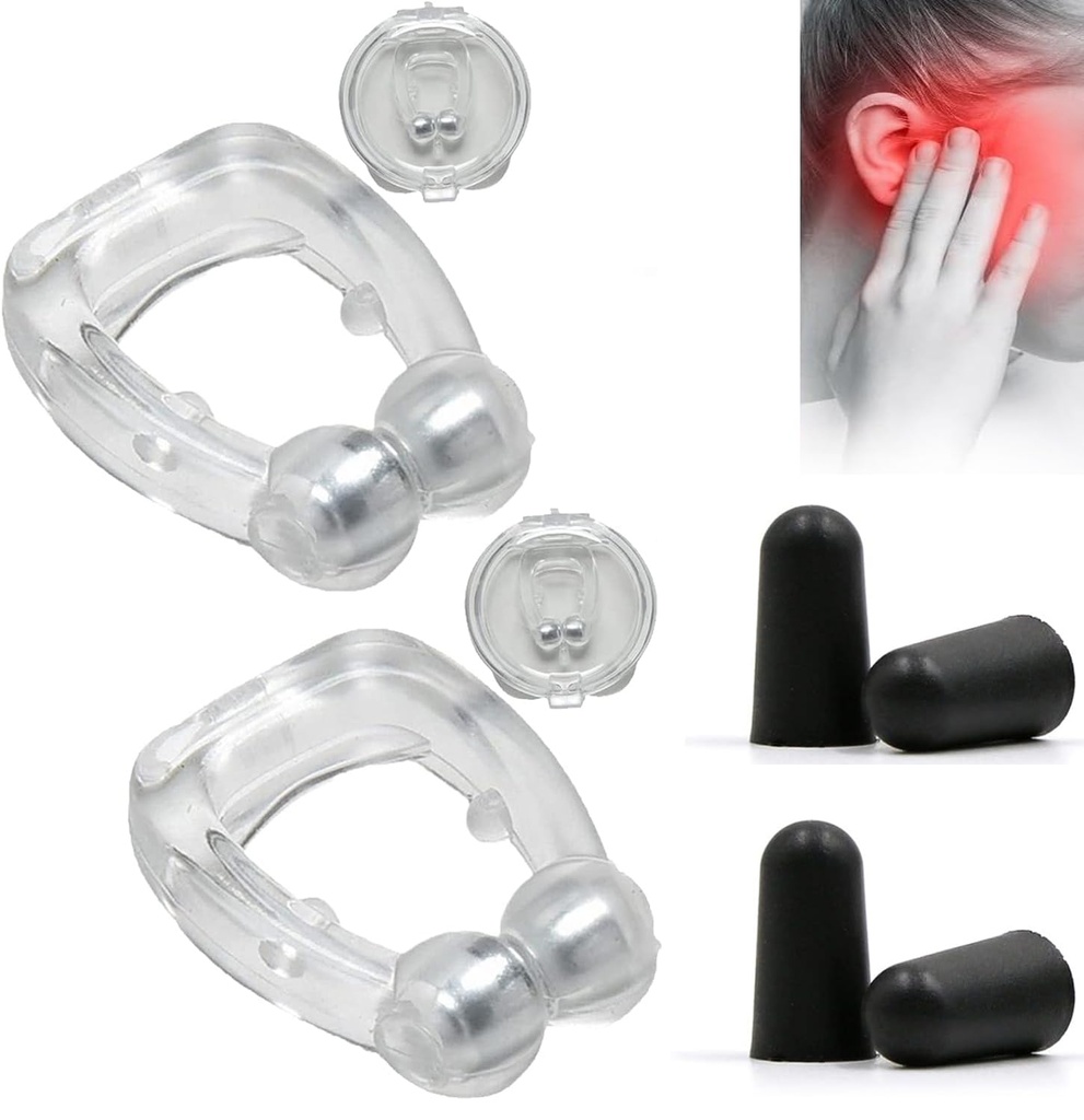 Acupeace Tinnitus הקלה מכשיר, Auricalm Tinnitus Relief for Ringing אוזניים, Tinnitus אוזניים Cuff Set Stop Ear Ringing (1Pair)