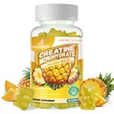 Creatine Monohydrate חניכיים מורכבות עבור גברים ונשים - מתקדם פורמולה W / L-Taurine + ויטמין B12, סוכר חינם Chewable תוסף,90 Pineapplemies