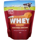 Pure Choice Peanut Butter Whey Isolate אבקת חלבון, 28g חלבון ושומן נמוך, הטוב ביותר קר מסנן ו undenatured Whey, No Fillers Or Artificial Sweeteners (Peanut Butter, 12 oz)