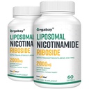 Orgabay Liposomal Nicotinamide Riboside 2000 MG עם TMG ו Pterostilbene, Boosting NAD+, תמיכה בהזדקנות בריאה, 120 הרוזן