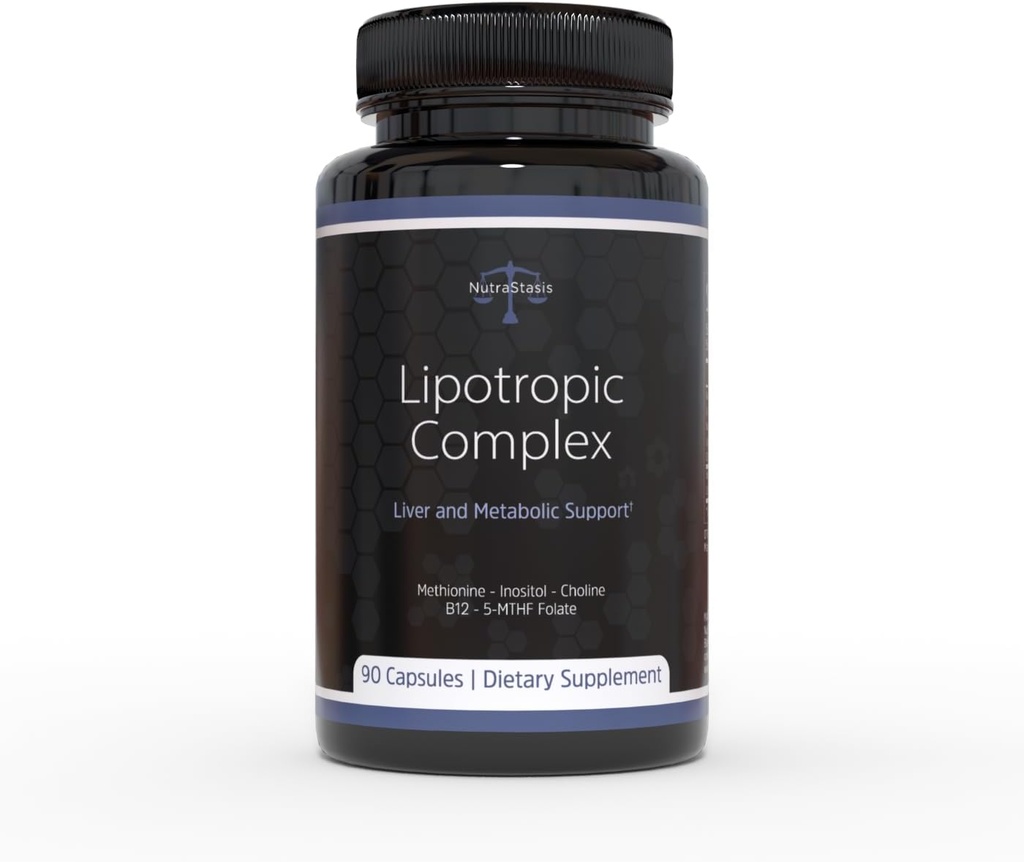 Lipotropic Complex MIC B12 - Methylated B12, B9, Inositol Choline Methionine - Liver Support & Detox, תמיכה מטאבוליזם, ירידה במשקל, איזון הורמונלי