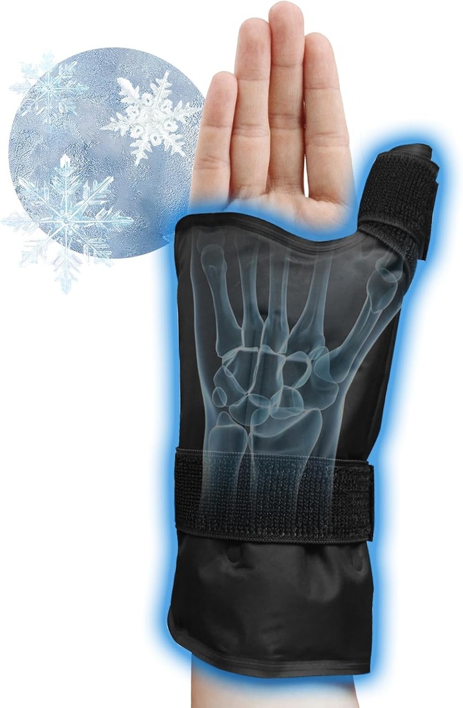 Wrist Ice Pack Wrap, Gel Compression תומך, גמיש חם & קר Brace עבור Hand Injuries Reusable, Rheumatoid, Tendinitis, Swelling, carpal מנהרה, דלקת פרקים, Cold Pack עבור כאב ושרירים טיפול