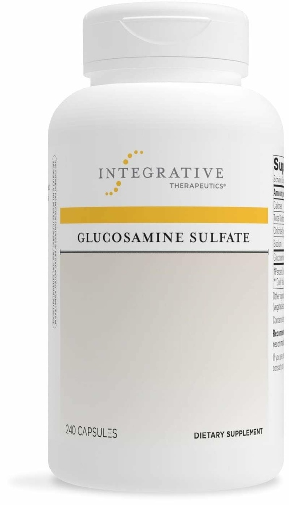 Integrative Therapeutics Glucosamine Sulfate - Cartilage Support Supplement * - בניית בלוק של Cartilage - Gluten-Free & Milk-Free - 240 קפסולות (80 משרתים)
