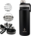 Ozizo 22 oz Stainless Steel חלבון Shaker עם מסנן ומיקסינג כדור