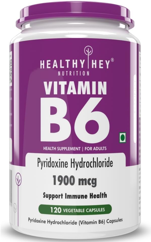 ויטמין B6 Pyridoxine -120 Veg. כמוסות
