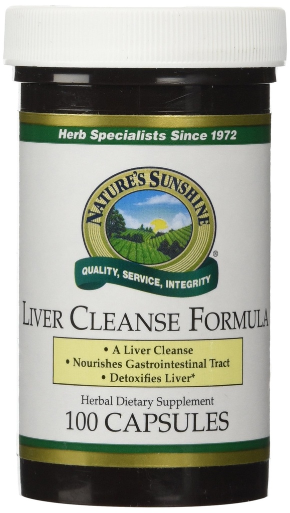 The Nature's Sunshine Liverנקה פורמולה, 100 קפסולות | A Band of Herbs תוכנן to Nourish the Liver and Gallbladder Through ניקויsing and Detoxification