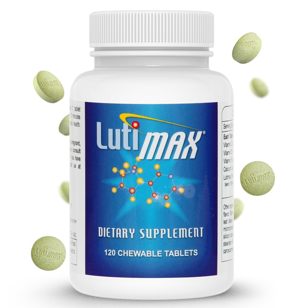Lutimax Luteolin Complex w/Rutin - Immune Support Brain Supplements - Bioflavonoids w/Vitamin C, D & E עבור נושאים משותפים, שרירים ותזונה - Antioxidants תוספת W/Immune Support - 120 טבליות