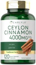 Karlyle Ceylon Cinnamon קפסולות 4000 מ"ג | 120 Count | Non-GMO & Gluten Free Supplement