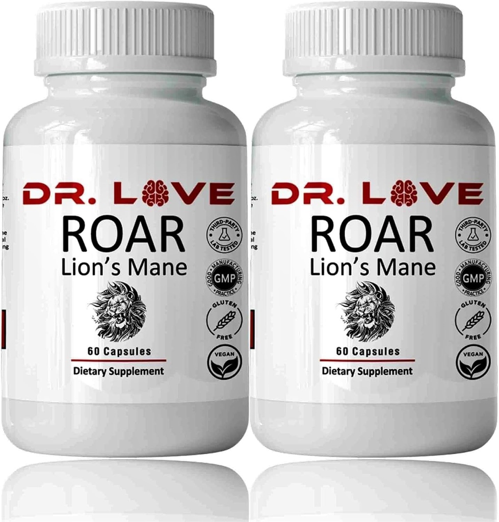 DR Loves Roar Lions Mane תוסף 60 קפסולות (2)