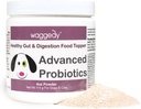 Probiotics Advanced Probiotics Gut & Digestion Food Topper - Digestive Enzymes w/Papaya - אבקת פרוביוטית - אבקת תוספי כלבים - מוצרים לכלבים מעל 6 שבועות (114g)