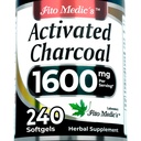 המעבדה של FITO MEDIC | הפעלת Charcoal Pills: 1600 מ"ג לשרת | 240 Caps | מופעל Charcoal | Charcoal כמוסות Charcoal