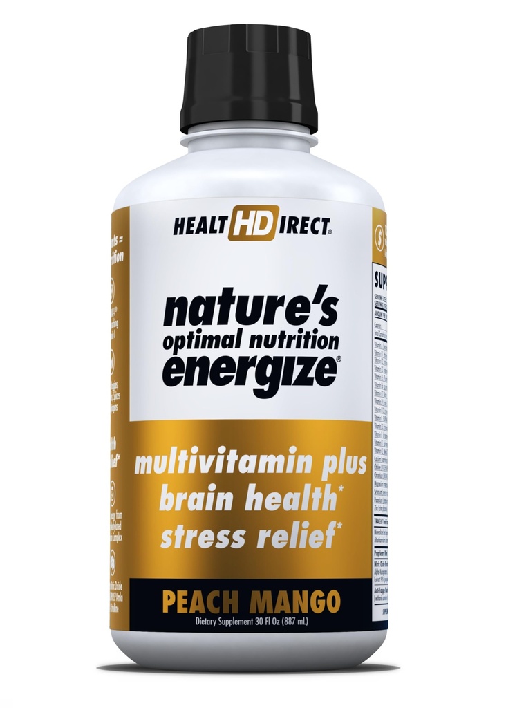 HEALTH DIRECT - אנרגיית התזונה האופטימית של הטבע - Multivitamin Superfood - 140+ חומרים מזינים - בהירות נפשית ואנרגיה - תמיכה כספית ו Cardiovascular - 30 משרתים - Peach מנגו