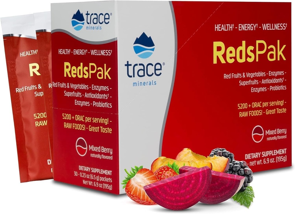 Trace מינרלים Reds, 0.23 Ounce, 30Count