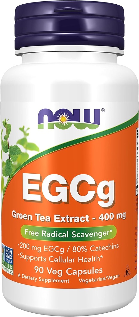 עכשיו תוספים, EGCg Green Tea לחלץ 400 מ"ג, חינם רדיקלי Scavenger *, 90 ואג קפסולות
