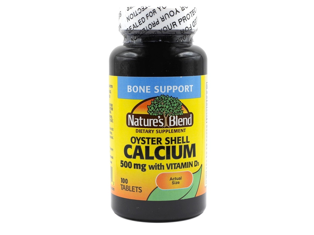 Oyster Shell Calcium עם D3 100 Tabs