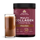 תזונה עתיקה hydrolyzed Collagen Peptides אבקת עם פרוביוטיקה, חלבון רב-קולג'ן שוקולד עבור נשים וגברים עם ויטמין C, 40 משרתים, תומך עור וציפורים, Gut Health, 16.65oz