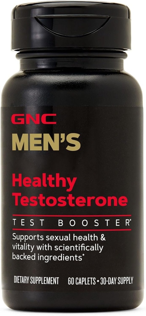 טסטוסטרון בריא של GNC Men, טסטוסטרון ותמיכה בריאות מינית, 60 קפלונים
