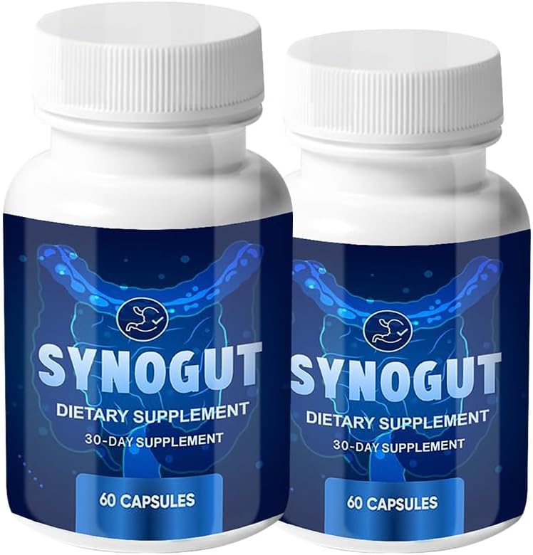 (2 Pack) Synogut - Synogut Pills for Digestive Support Gut Health (120 קפסולות - 2 חודשים אספקה)